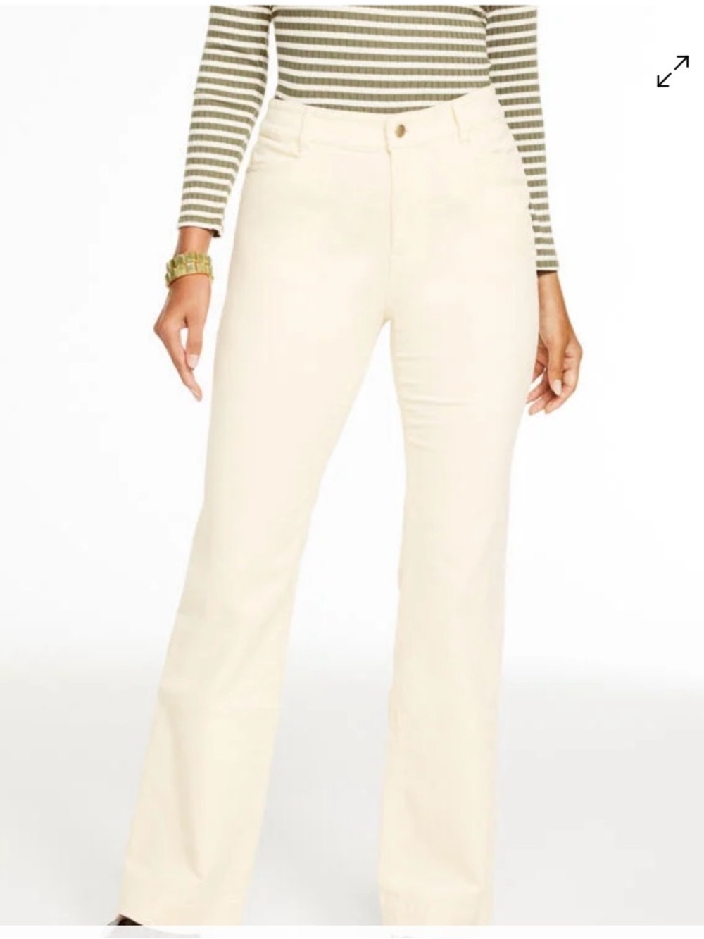 Talbots Heritage White Corduroy Pants